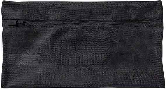 Muji 82203066 Ready-to-Wash Garment Case, Large, Approx. 9.8 x 18.9 x 0.4 inches 25 x 48 x 1 cm, Black