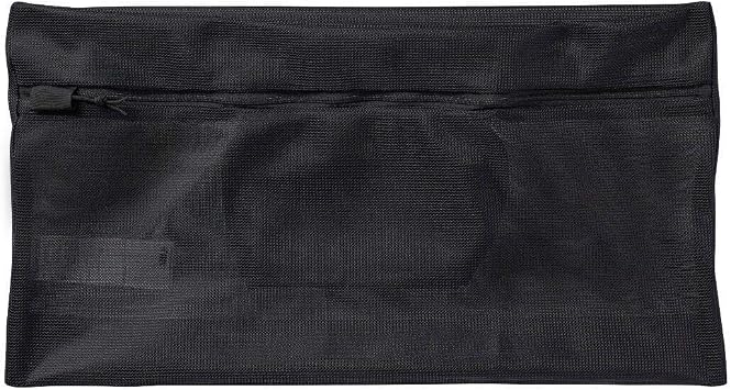 Muji 82203066 Ready-to-Wash Garment Case, Large, Approx. 9.8 x 18.9 x 0.4 inches 25 x 48 x 1 cm, Black