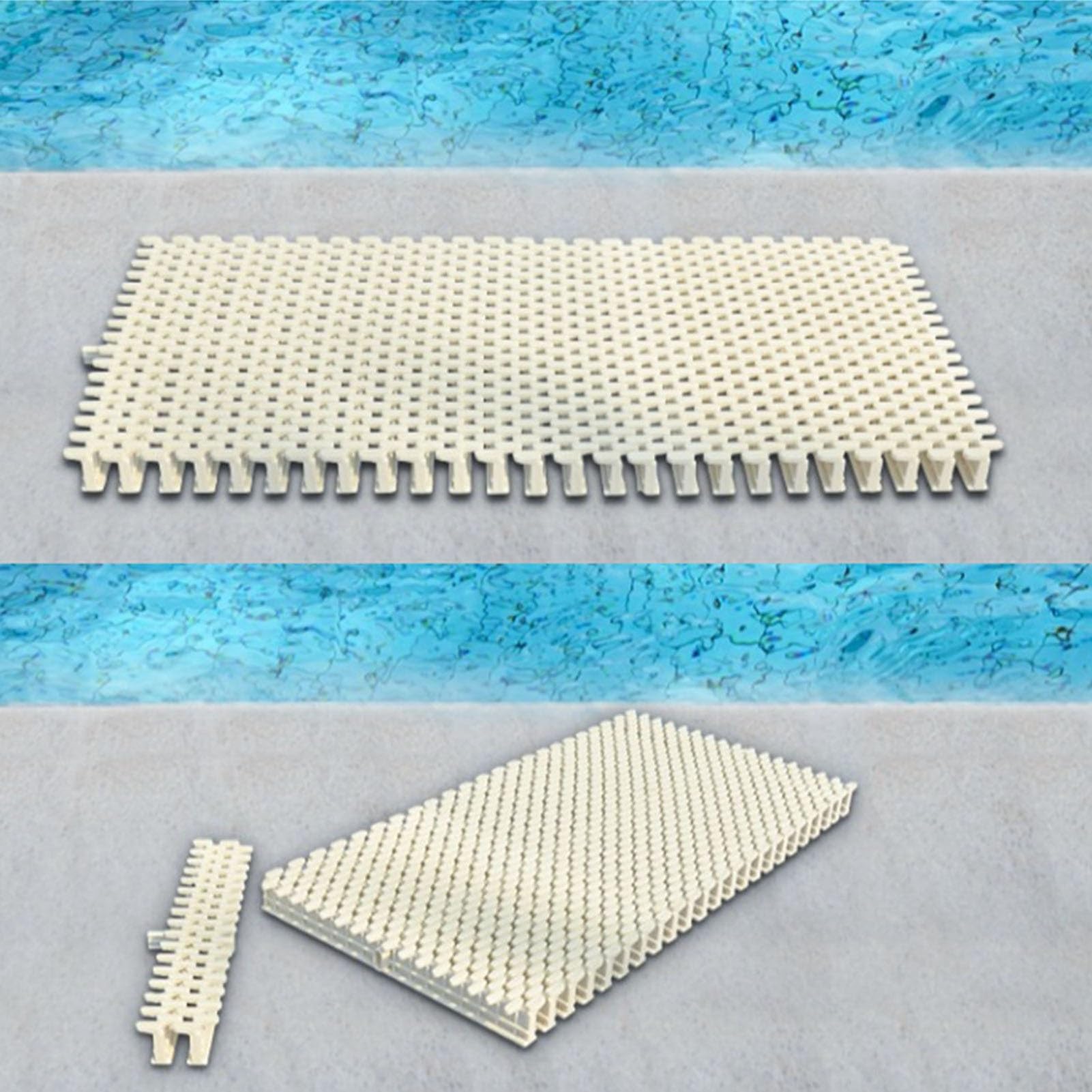 Griglie di drenaggio per Piscine - Confezione da 6 coperture in plastica per vialetti e patii, 30x100 cm, Soluzione di drenaggio Resistente per Bordi Piscina e spazi este