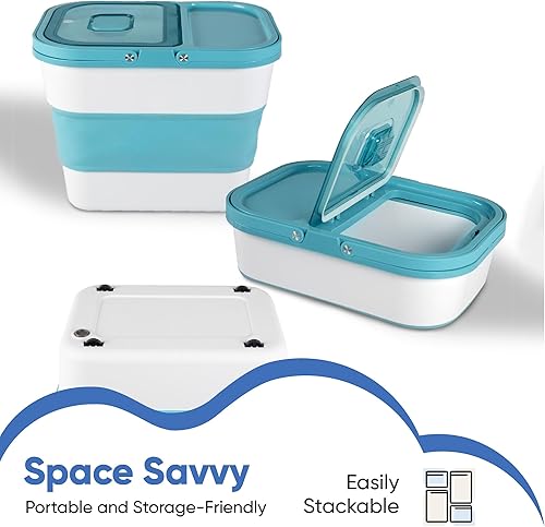 Miniatura 2 de Chef's Path Contenedor plegable de almacenamiento de alimentos de 20 a 50 libras, hermético, ideal para arroz