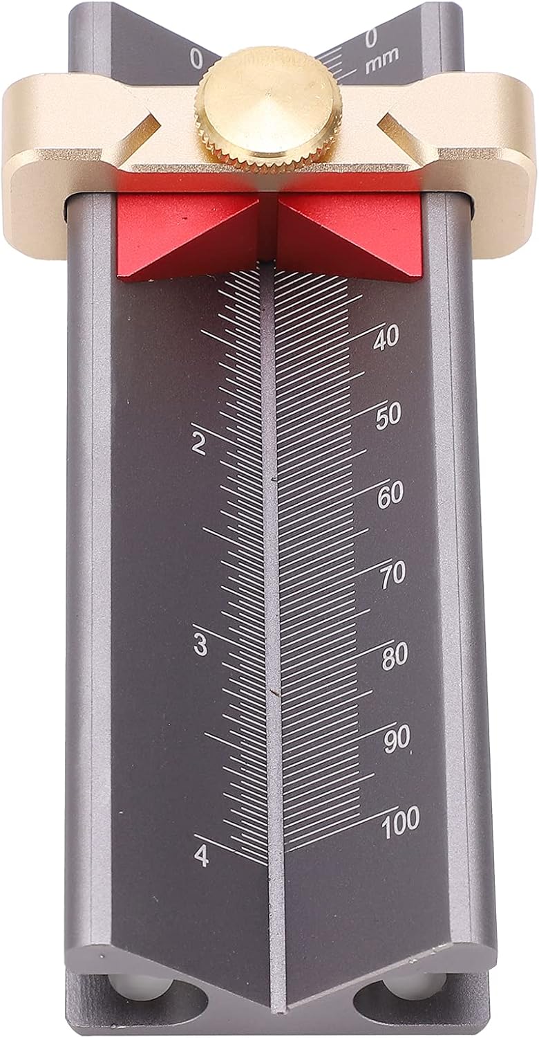 Drill Point Angle Gauge, 3 in 1 Multifunction Drill Depth Measuring Gauge, Height Limited Ring