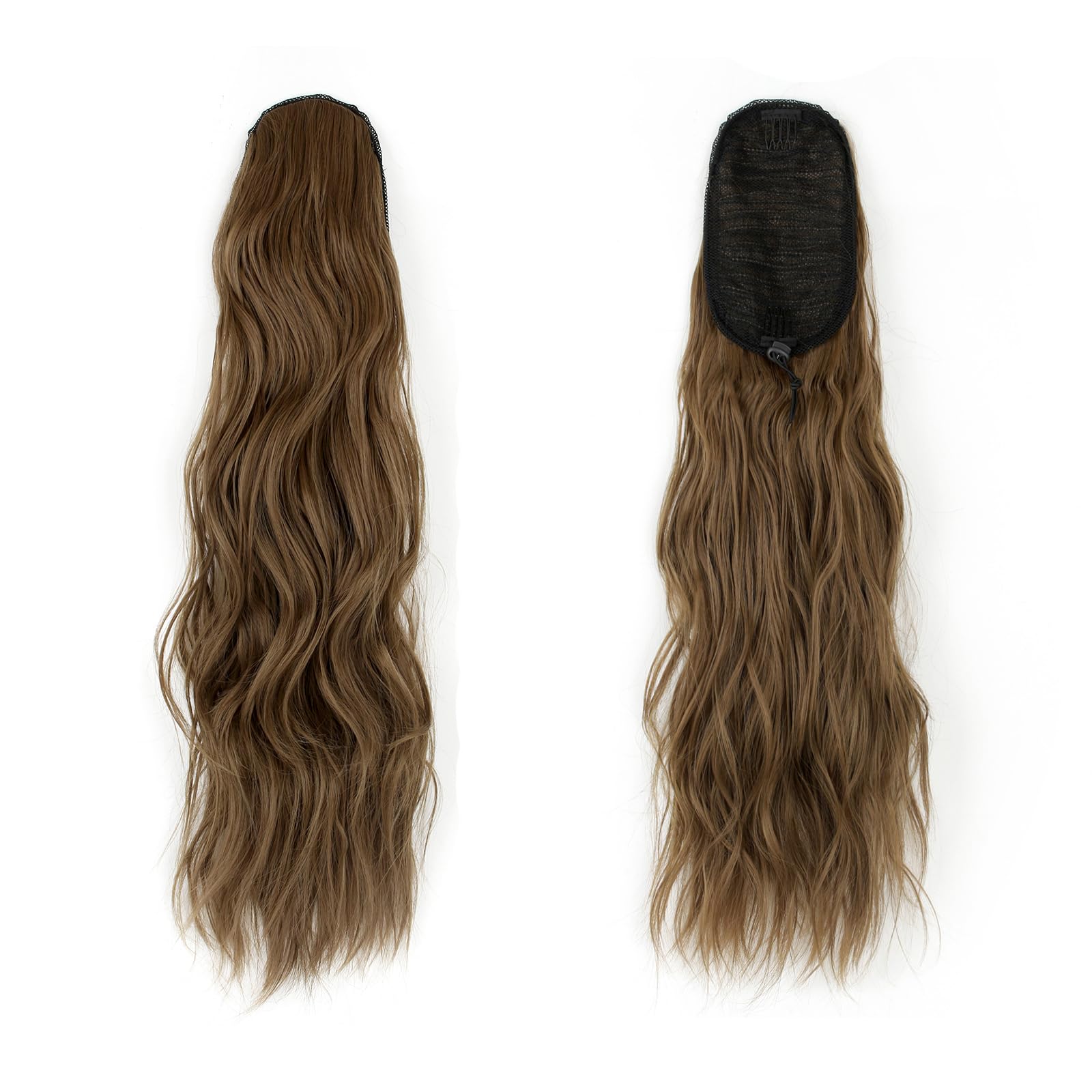 Imierfa Drawstring Ponytail for Black Women, 24 Inch Hair Extensions