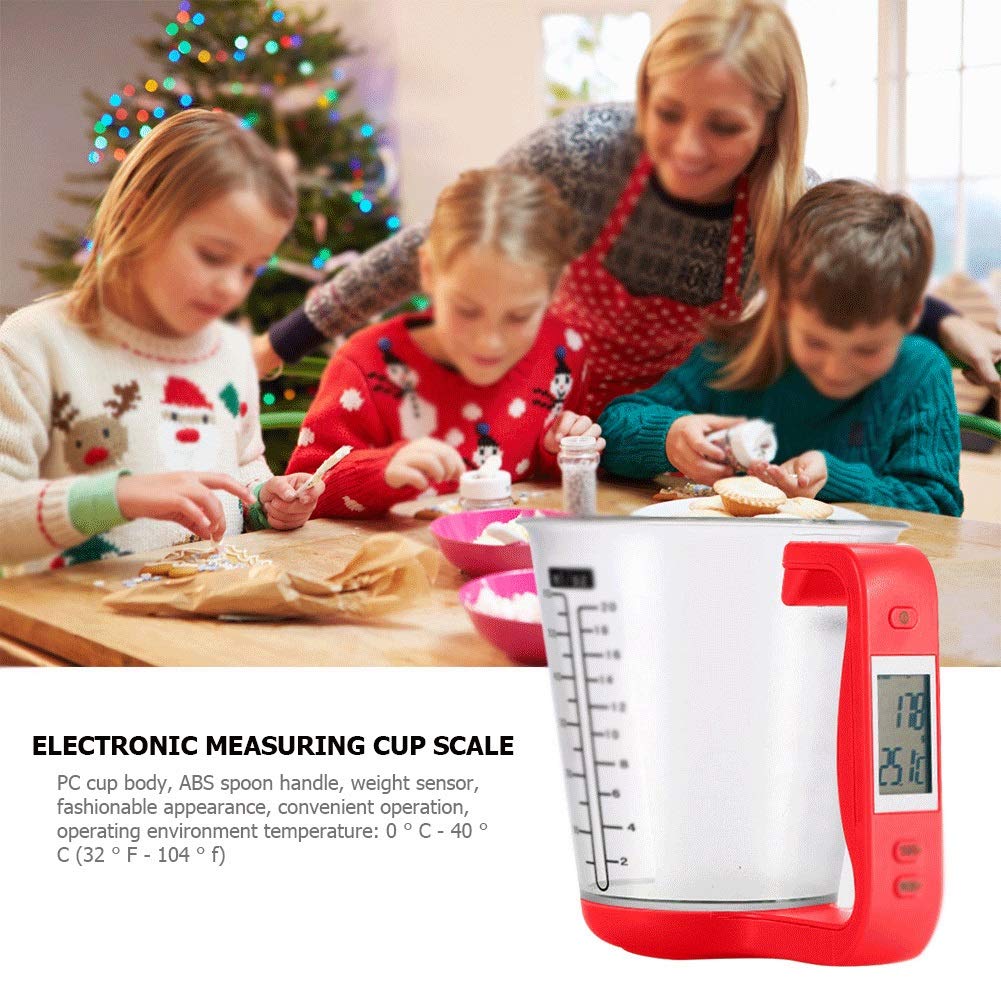 Elektroniczna miarka o dużej pojemności Waga kuchenna Cyfrowa miarka zlewkowa z wyświetlaczem LCD (kolor: A)