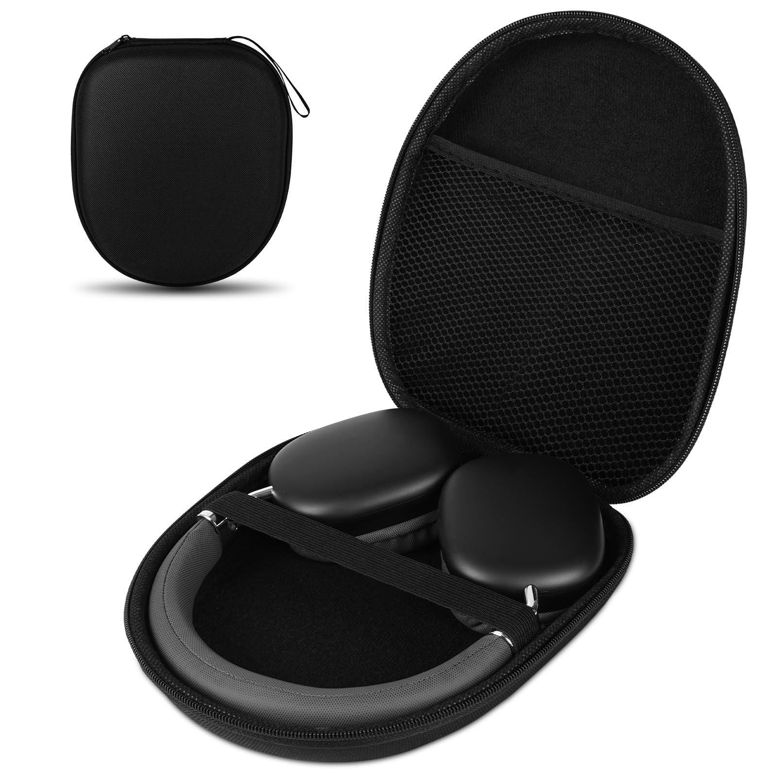 Ainiv Kopfhörer Tasche für on Ear/Over Ear Headset, 22 x 19 x 6cm (Schwarz)
