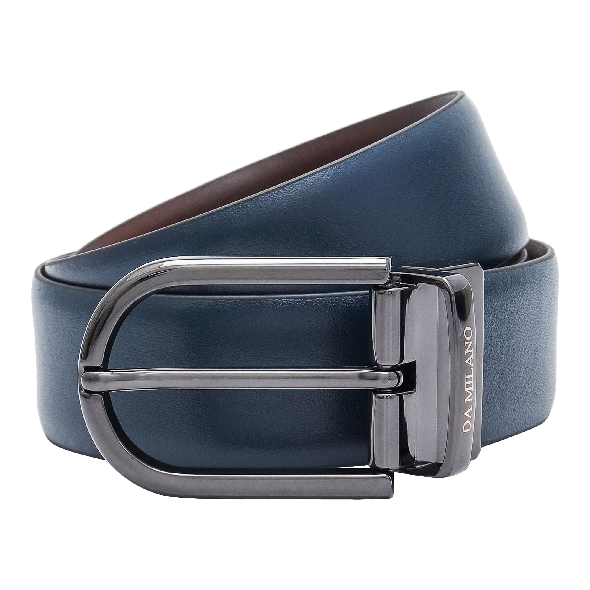 Blue & Brown Reversible Leather Belt for Men (3307-35R-OL)-image-25