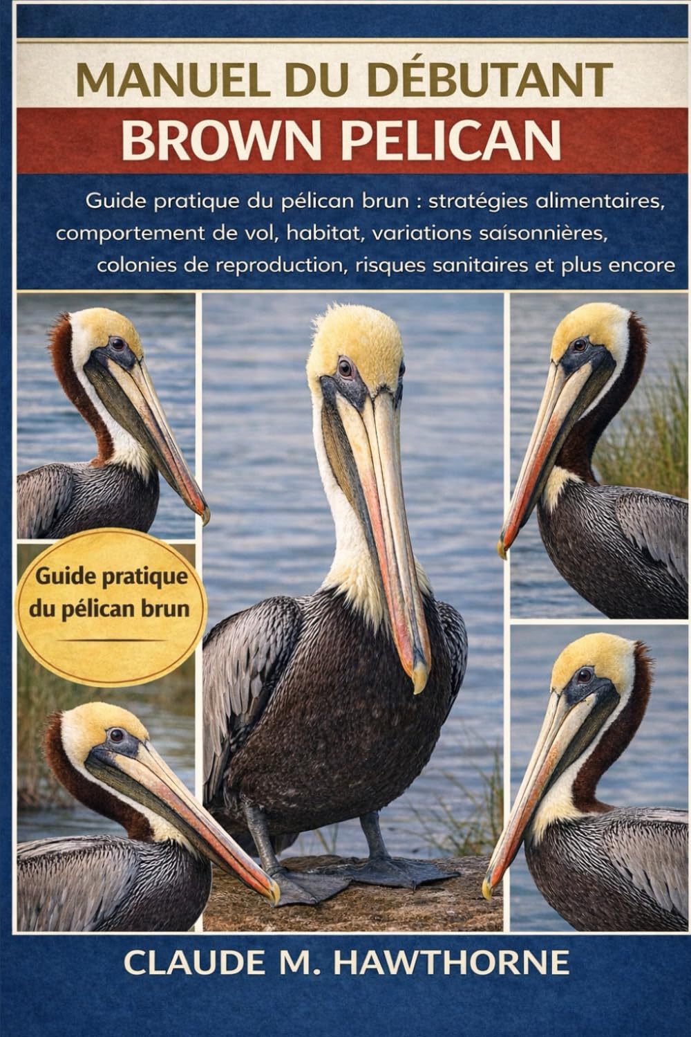 Manuel du débutant Brown Pelican: Guide pratique du pélican brun : stratégies alimentaires, comportement de vol, habitat, variations saisonnières, ... risques sanitaires et plus encore