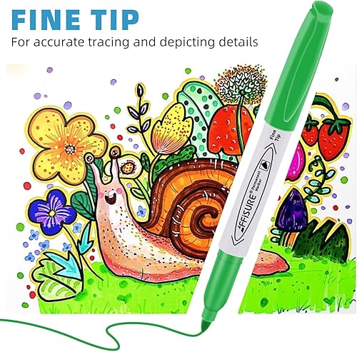 Vista 11 de Marcadores permanentes, punta ultra fina, negro, 75 unidades, 0.016 in, juego de marcadores permanentes de punta fina, secado rápido, impermeable