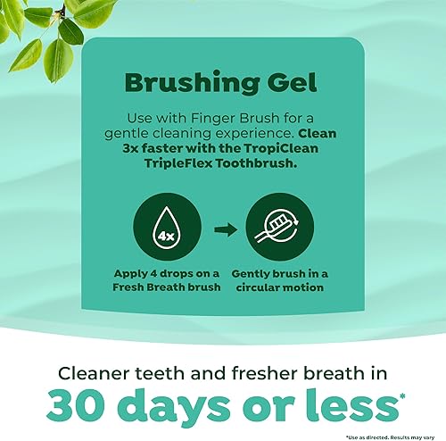 Miniatura 6 de TropiClean Fresh Breath - Kit de cuidado bucal para perros