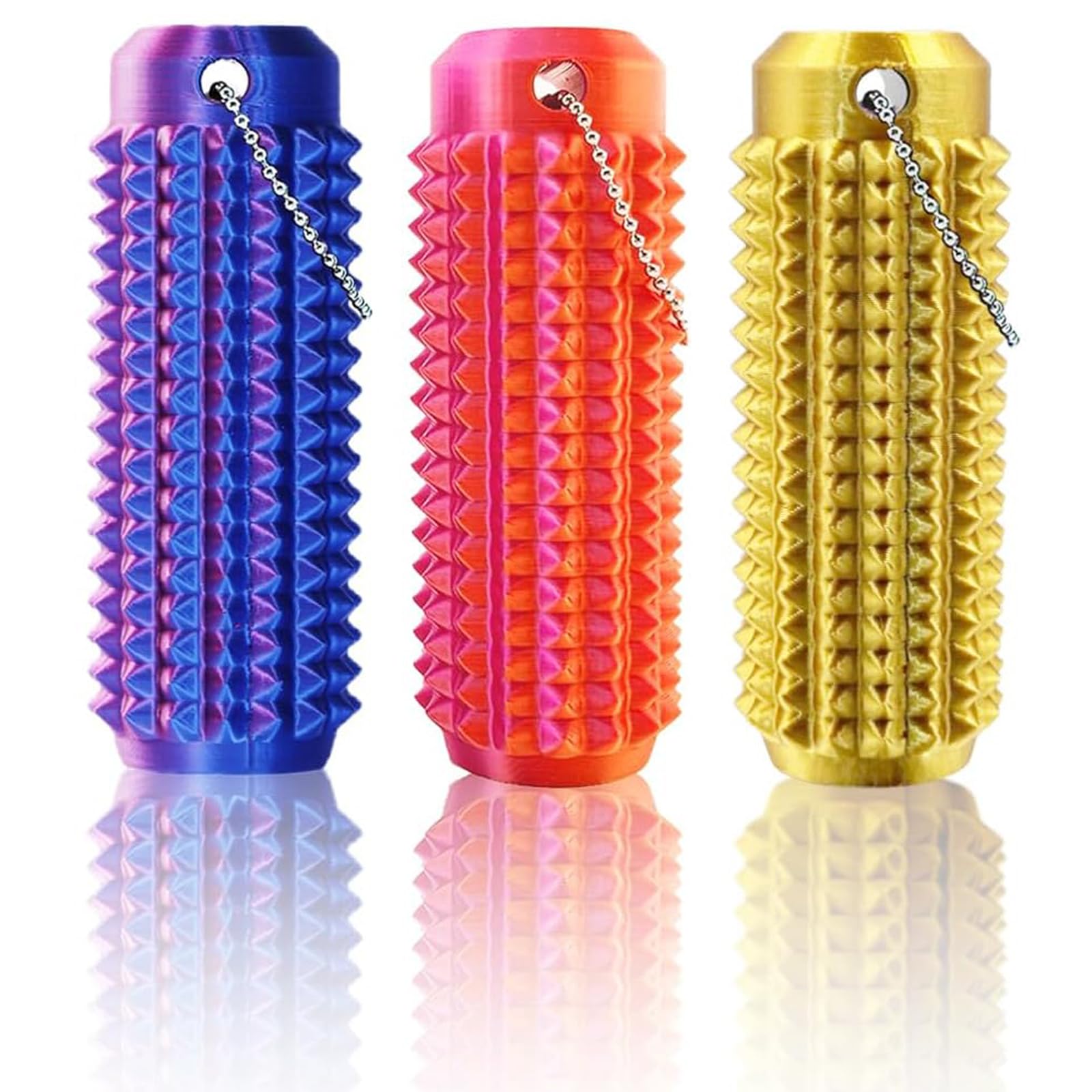 Little Ouchies Fidget Toys, 3D Printed Spiky Pain Stim Sensory with Keychain Stress Relief & Anxiety Reduction