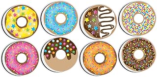 Ashley Productions Non-Magnetic Mini Whiteboard Erasers, DonutFetti, 8-Pack, Model Number: ASH78009