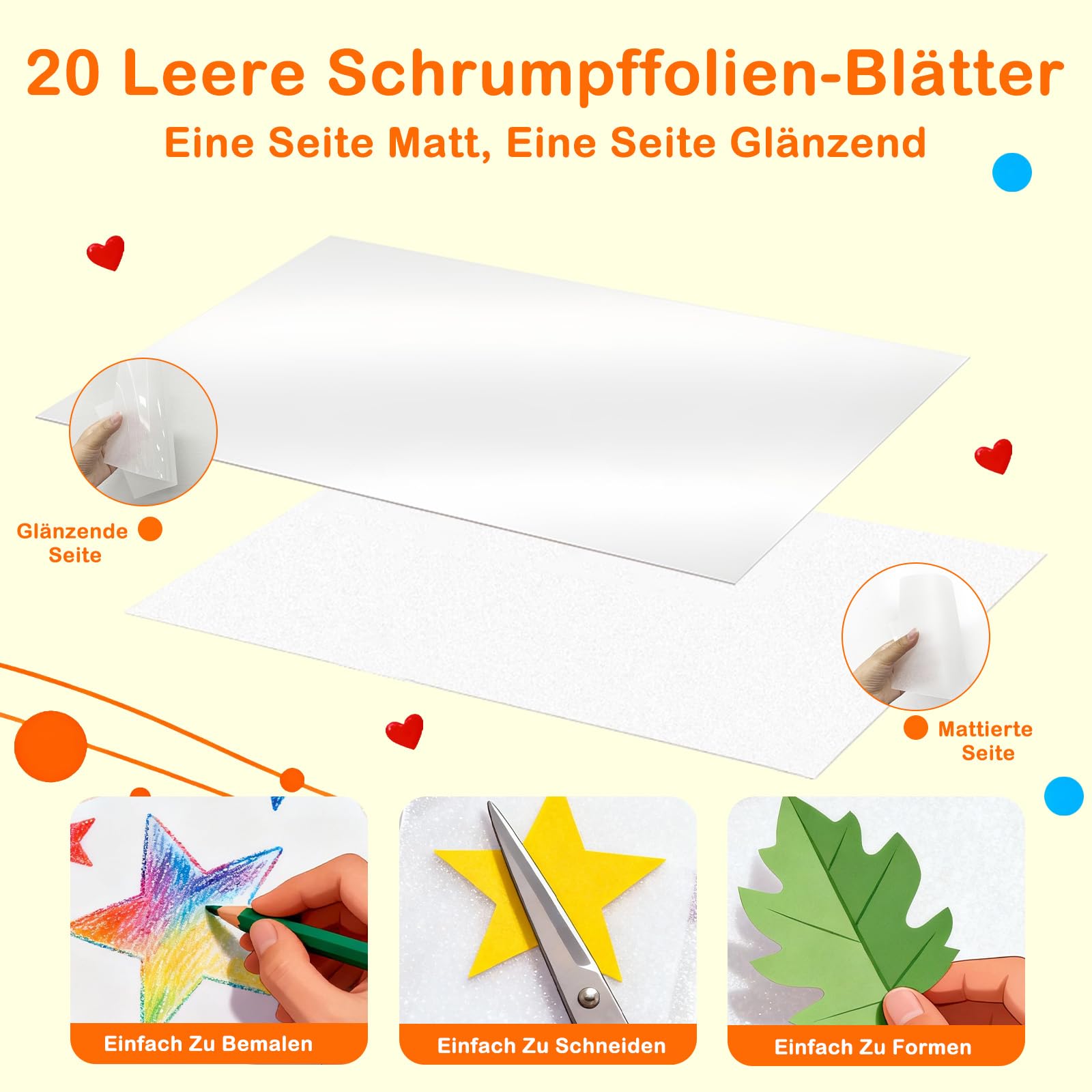 251er Set Schrumpffolie Schlüsselanhänger Mit Schrumpffolie A5 – Für DIY, Basteln Für Teenager, Schlüsselanhänger Basteln Kinder, Schrumpffolie Anhänger, Bastel Set Zur Handwerklichen Gestaltung