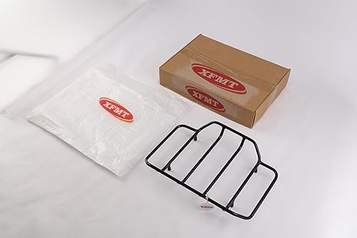 Miniatura 3 de XFMT Black Tour Pack Portaequipajes Tronco Superior Rack Riel para Harley Touring Road King Electra Street Glide 1984 Later