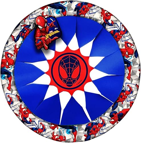 JA-RU Marvel - Disco de lanzamiento de frisbee suave y seguro de 12 pulgadas (1 disco Spiderman) Spiderman Hulk & Iron Man - Discos voladores para