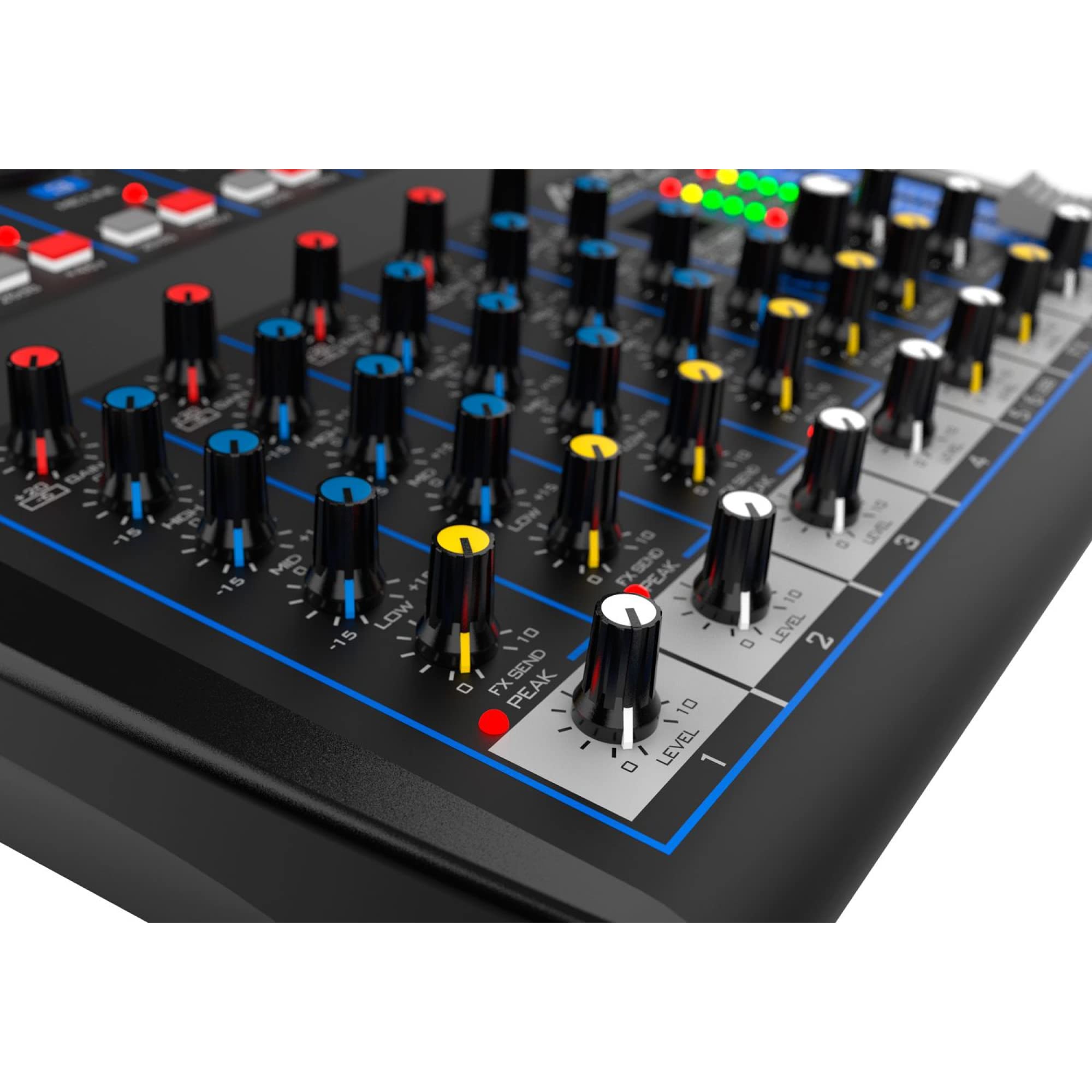 Audibax MG06 USB Mesa Mezclas 6 Canales con Bluetooth, MP3,USB Rec y Efectos
