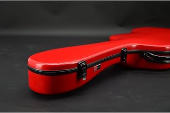 レッドエレキギターとギターケース Amazon | CROSSROCK CRF1000ERD ファイバーグラス製 エレキギター用