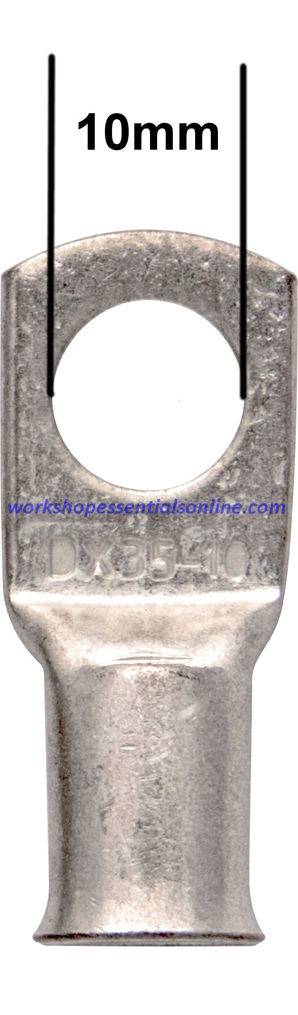 Copper Tube Terminals Pack of 5 70mm² x 10mm Used for Cable Ends, Battery Eyelets, Lug Ends and Soldered Terminals