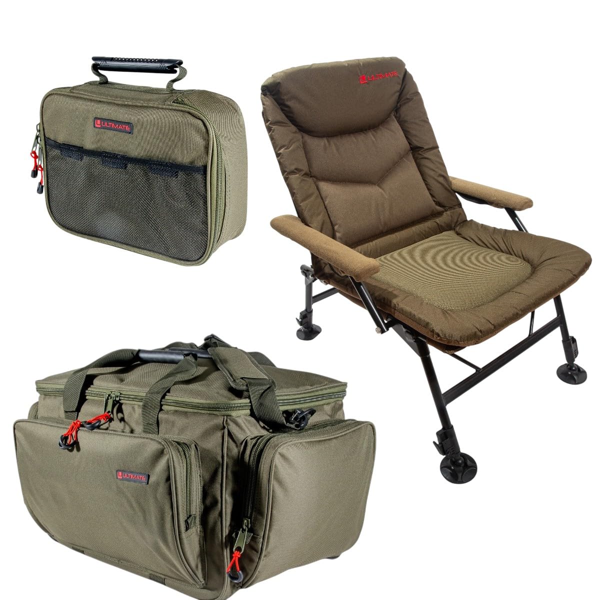 Ultimate Carp Set de Silla de Pesca y Equipaje | Combo carpfishing