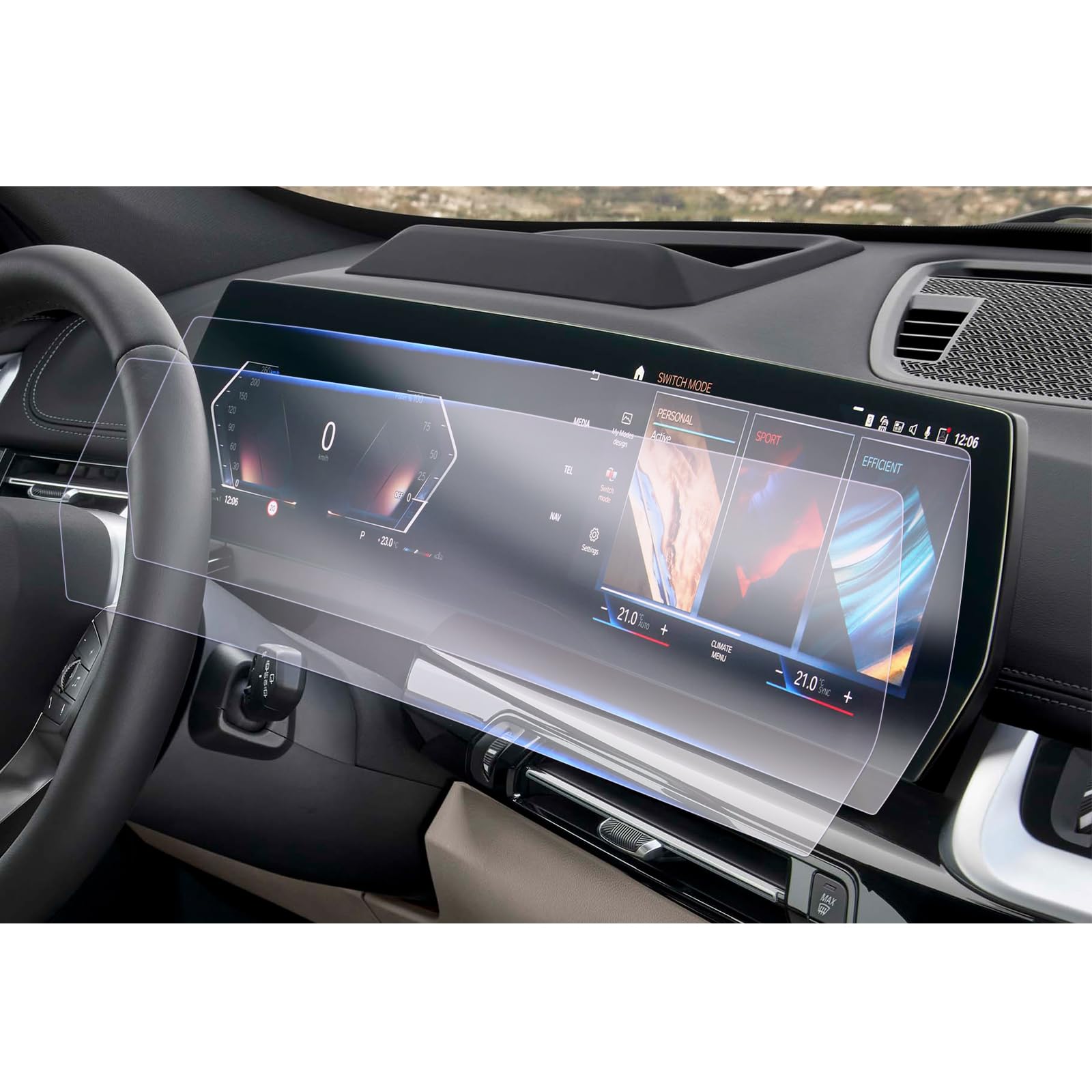GAFAT [Nuovo 2025] Compatibile con BMW Serie 1 F70 / Serie 2 F74 2025 2026 Pellicola Protettiva, 10,7" Navigation + 10,25" Cockpit Pellicola Nano, Accessorio Serie 1 F70, 6H Antigraffio (2 Pezzi)