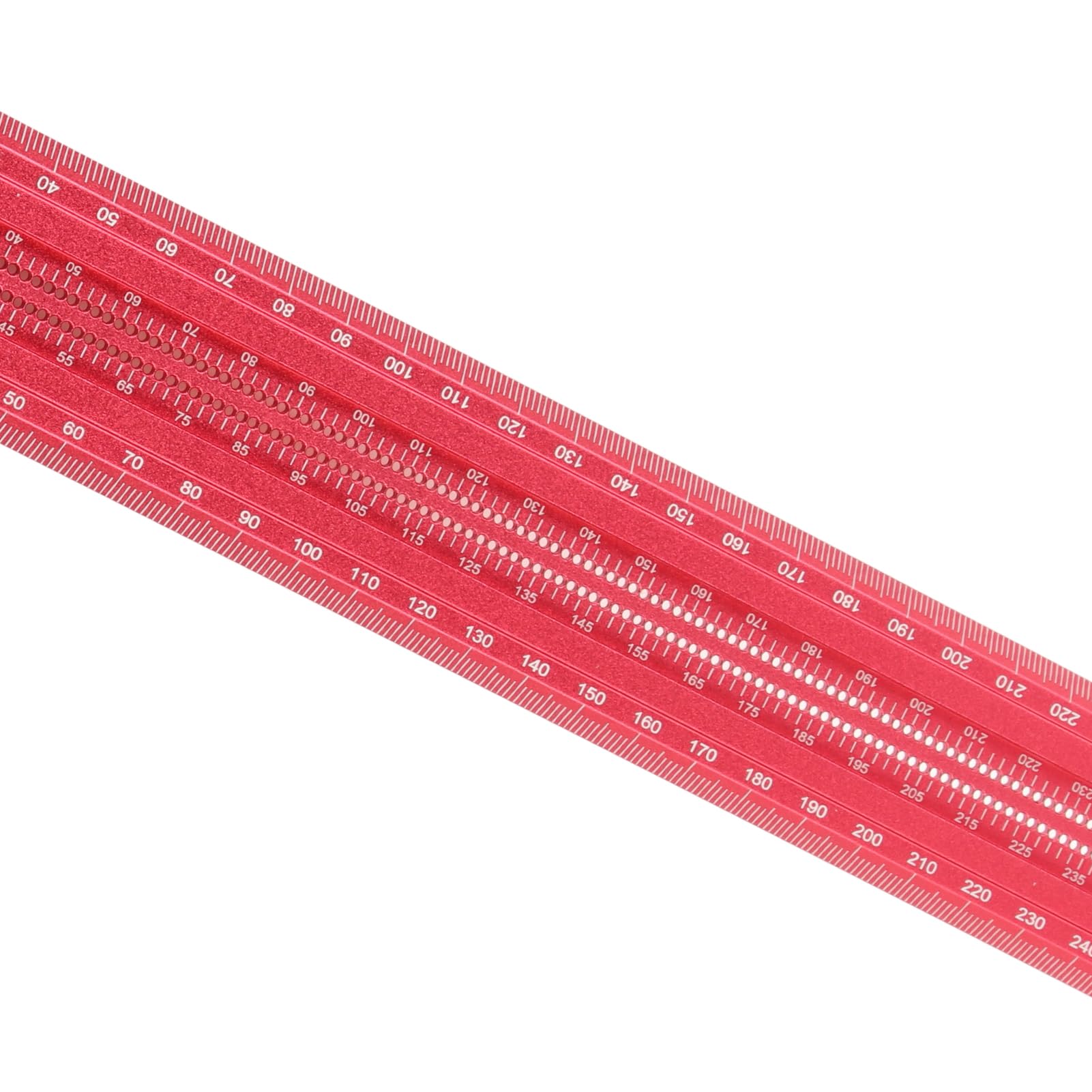 Righello a Squadra con Piano Posteriore Rimovibile, Materiale in Lega di Alluminio, precisione di 1 mm per carpenteria e Disegno Artistico, Include lancetta ad Angolo retto