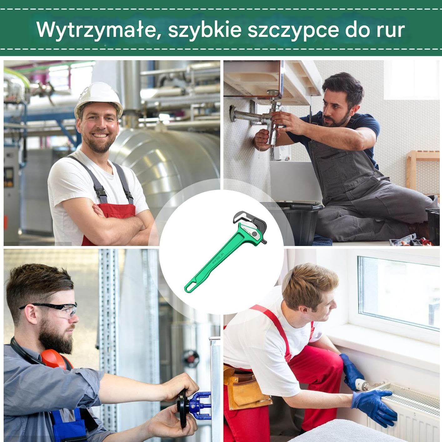 Klucz Rurowy Wytrzymałe Obejmy Do Armatury | Wielofunkcyjne Narzędzie Klucza Do Rur Do Odpływów, Pryszniców, Wanien, Toalet, Zaworów, Pomp, Hamulców, Węży Oraz Domu