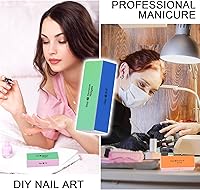 Vista 6 de Soft 'N Style Bloque brillante de 4 vías/bloque de pulido de 4 pasos, pulidor de uñas, 3 piezas