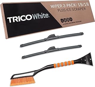 TRICO White™ (35-1918IS) 19 & 18 Inch Pack of 2 Automotive Replacement Windshield Wiper Blades Extreme Weather Beam Blade for Select Vehicle Models