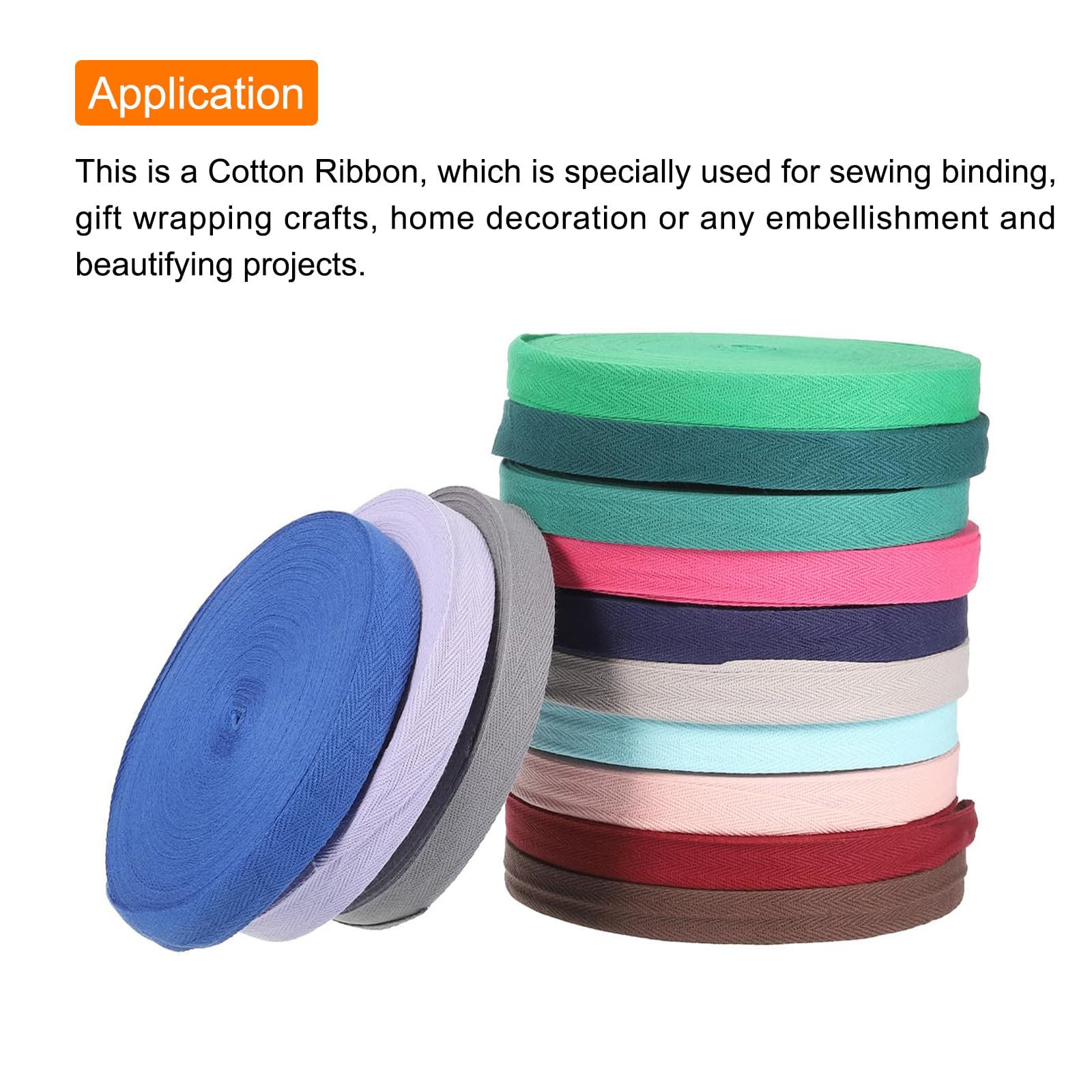 TA-VIGOR Cotton Twill Tape Ribbon 10mm - Image 3