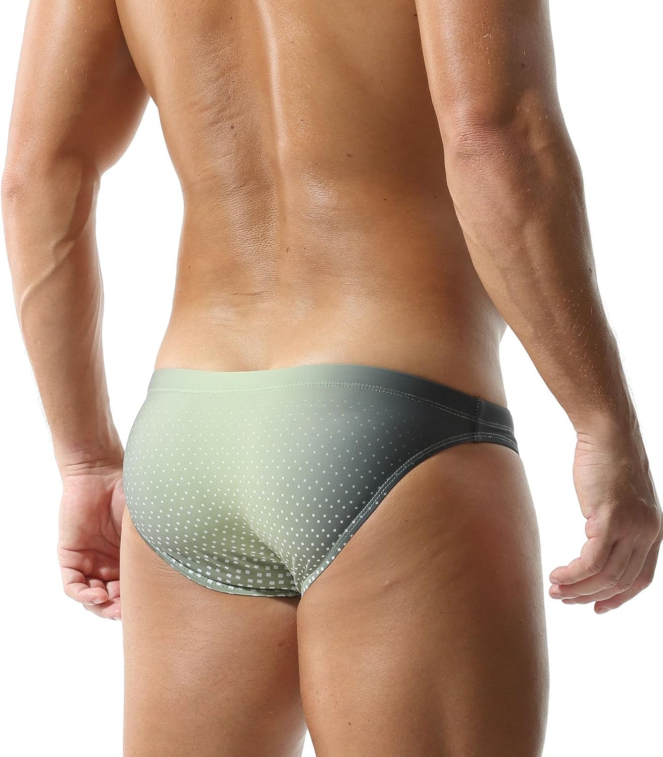 Mens Sexy Bikini Swimwear Camouflage Triangle Swim Trunks for Men 2" Stylish Swim Briefs - Image 2