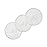 Hippypotamus Lids for Toddler Plates - Fits Silicone Baby Plates 7.75 in. Diameter - BPA Free - Set of 3 (Clear Lids)