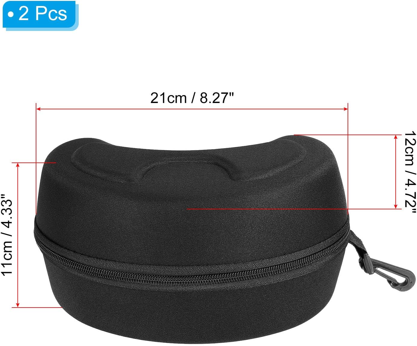 PATIKIL Hard Ski Goggle Case, Pack EVA Sports Glasses Case Shockproof Snowboard Goggles Box