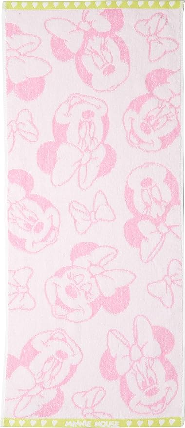 Amazon Co Jp 丸眞 フェイスタオル ディズニー ミニー リボン ミニー 綿100 抗菌防臭加工 ホーム キッチン