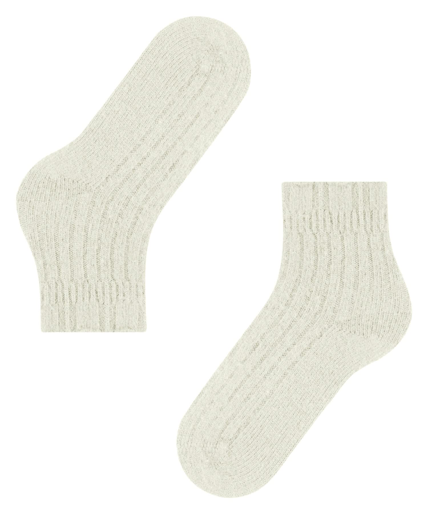 FALKE Kobiety Skarpety Bedsock Rib W Hp Wełna ciepłe miękkie 1 Para, Biały Off-White 2049, 35-38