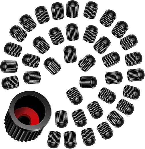 40Pezzi Tappi Valvole Pneumatici Auto, Cappucci Delle Valvole Tappi Universali per Valvole...