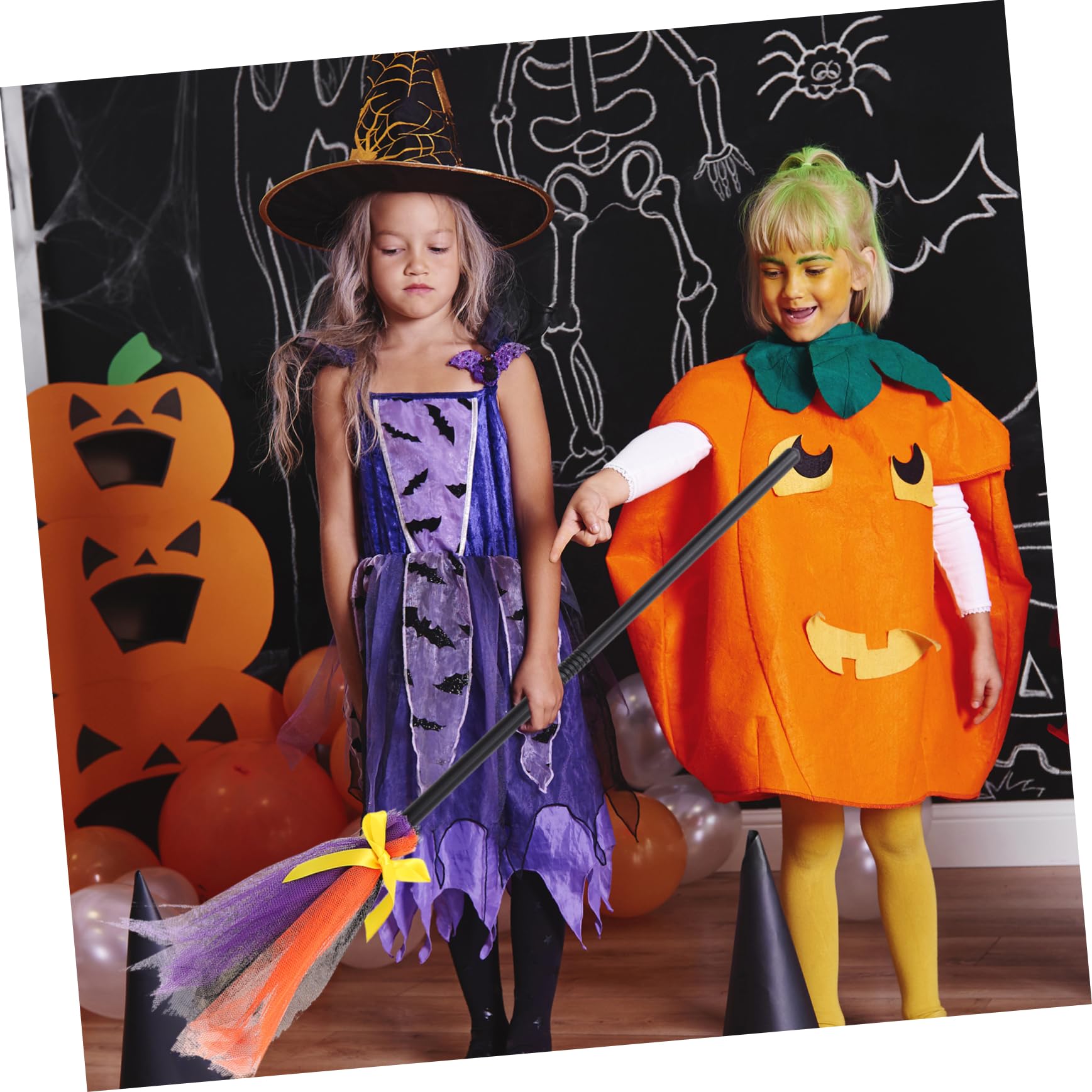 Didiseaon Witch Broom Halloween Decorations Halloween Costumes Halloween Party Broom Besom for Home Halloween Besom Prop Broom Prop Besom Halloween Besom for Halloween Plastic Model