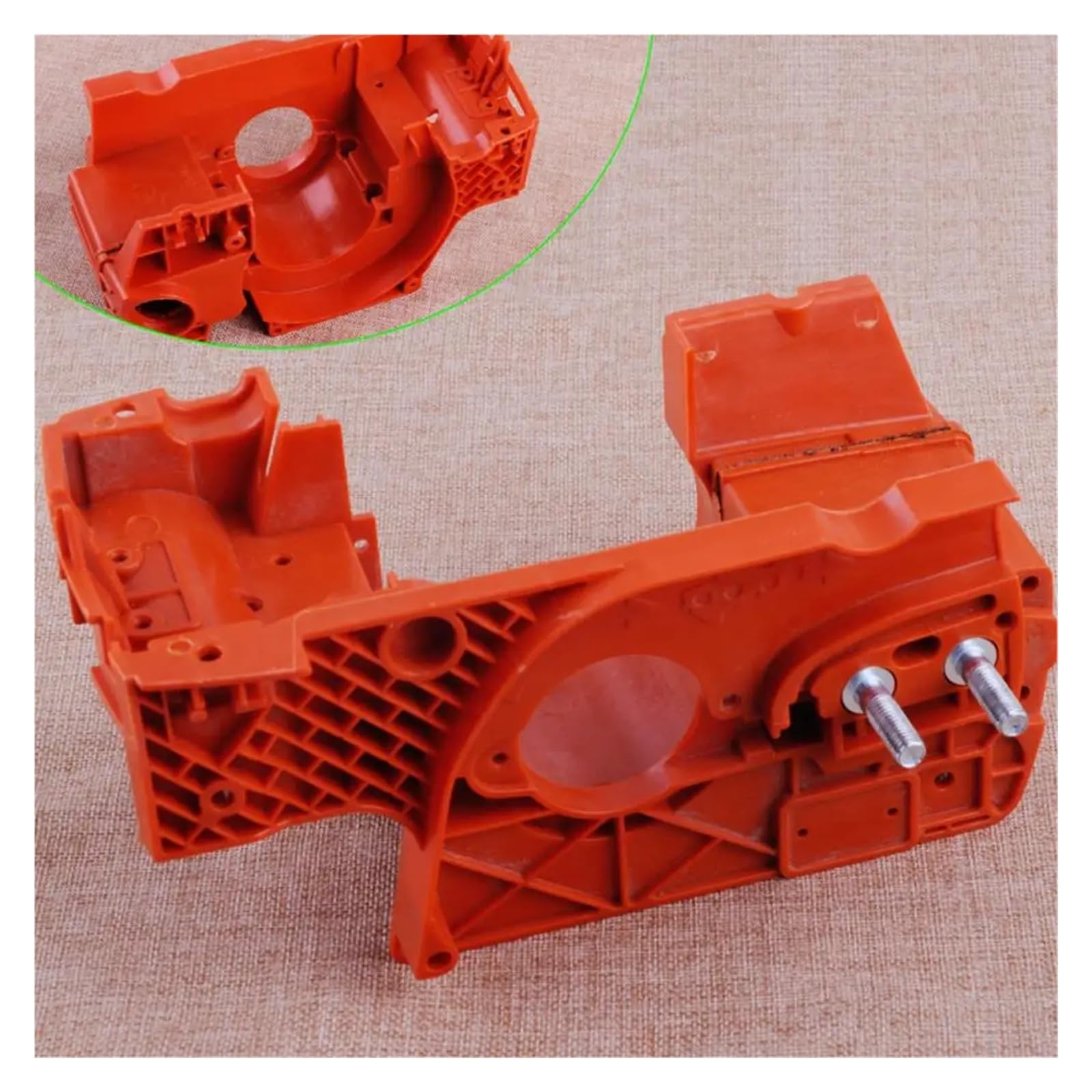 Cárter del motor, depósito de aceite, compatible con motosierra Hus-qvana 137 y 142 (pieza 530071991)