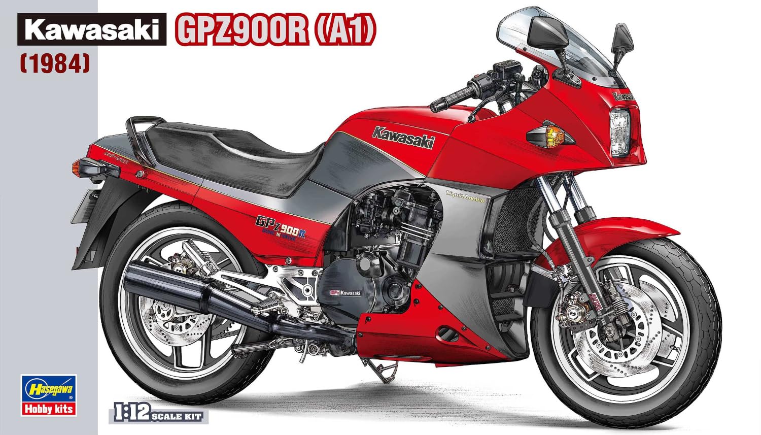 Hasegawa 621519-1/12 Kawasaki GPZ900R 1984 - Maßstab 1:12