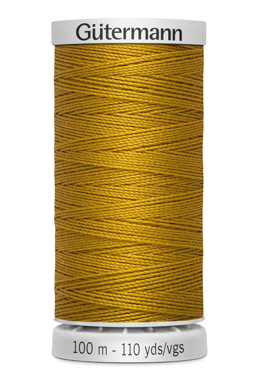 Gütermann Extra Strong Reel 100m Polyester Sewing Thread Antique Brass — image 1