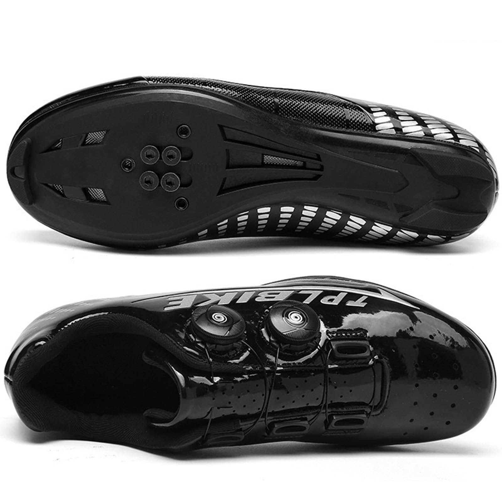 SDEQA Fahrradschuhe Herren Rennradschuhe MTB Radschuhe Kompatibel mit Look SPD SPD-SL Delta Lock Pedal Atmungsaktive Mountainbike Sneaker Entsperren Schuhe