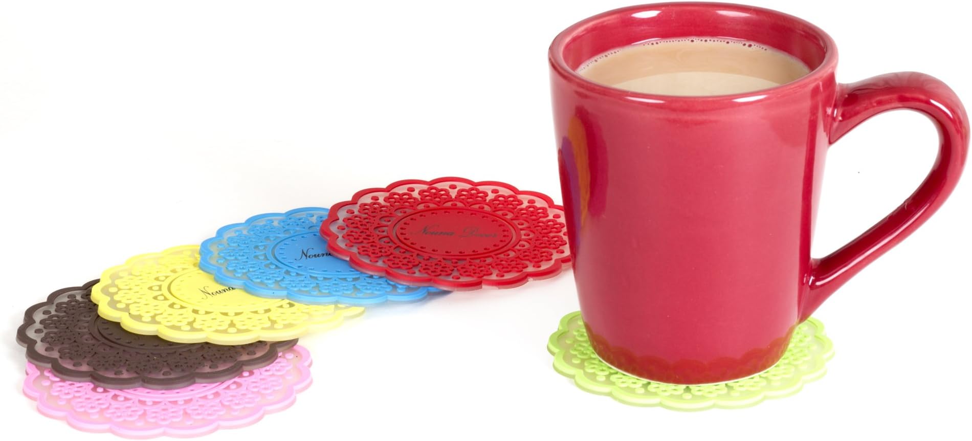 Silicone Drink Coasters with E-Book (Set of 6)