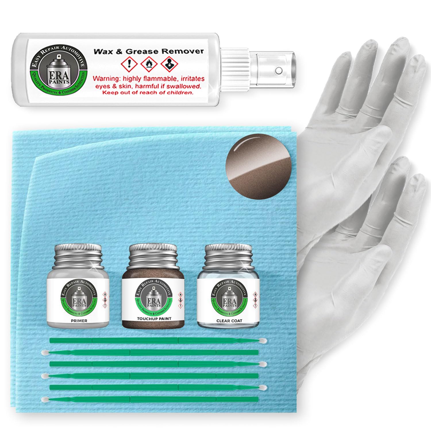 ERA Paints H5 - Caribou Metallic for FORD Exact Match Automotive Touch Up Paint Jar - Pro Kit