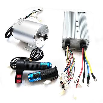 750W 48V Electric Brushless Dc Motor Kit, 3100RPM 2.56N.m High Speed Electric Scooter Motor with Controller, 3-Speed Dc Brushless Electric Motor for Tricycles,E-Bikes