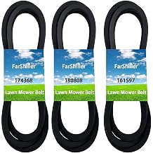 174368 180808 161597 Mower Drive Belt Set Replacement Compatible with Crafts&Man 48" Mowers 532174368 532180808 532161597 75-654 75-912 265-070