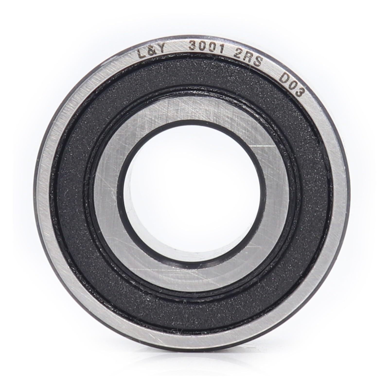 Rodamientos, Rodamiento 3001-2RS 12 * 28 mm (1 pieza) 3001 2RS Rodamientos de bolas contacto angular sellados doble hilera RS,Durabilidad mejorada