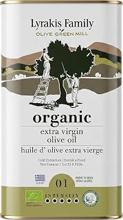 Lyrakis Family Olivenöl BIO 1l – Griechisches Natives Olivenöl Extra, Zertifiziert BIO,Premium Erste Kaltpressung, Reich an Polyphenolen, Koroneiki Oliven, Neue Ernte aus Kreta – Seit 1975