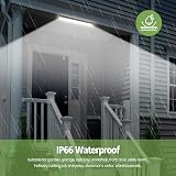 LEZOE LED Lampada a prova di umidità con sensore di movimento IP66 120CM, 30W 4200Lumens (140Lm/W) Plafoniera LED Sensore di movimento, IP66 Impermeabile Seminterrato Garage Officina Cucina 4000K - 5