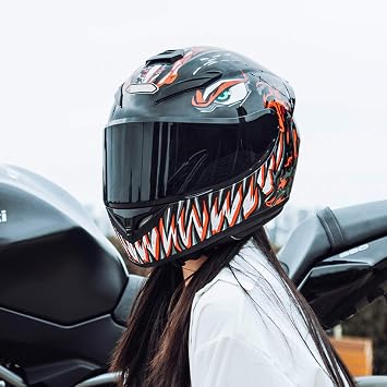 Goolsky Motorcycle Helmet Full Face Rapid Street Helmet Unisex Adult Cool Rider Equipment Four Seasons New Street Touring Motorcycle Helmet