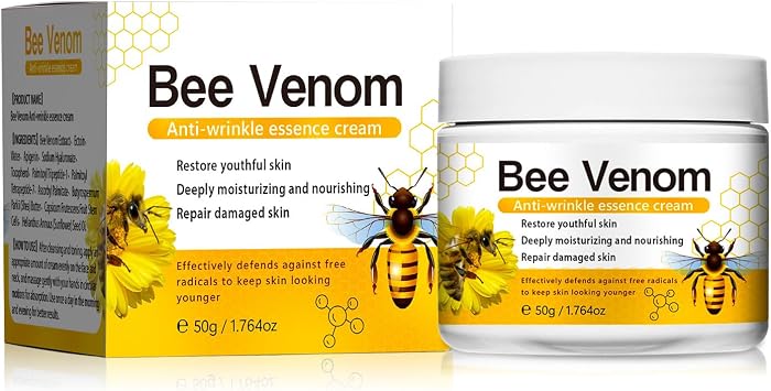 Bee Venom Cream,Bee Venom Anti Wrinkle Face Cream - Wrinkle Removal & Firming, Moisturizing Face Cream for Women - Lifting & Recovery for All Skin Type - Instant Face Lift Cream for Daily Skin Care
