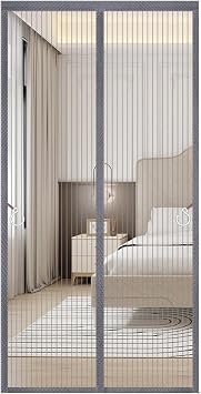 Magnetic Screen Door 33x83in, Magnetic Screen Door Mesh, Mesh Screen Door with Magnets, Strong Magnet Door Mesh for Patio Door, Front Door, Doorway