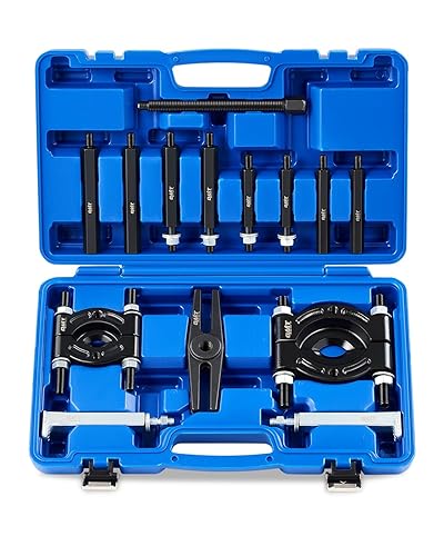 Miniatura 8 de Juego de extractor de rodamientos, separador de rodamientos de capacidad de 5 toneladas, kit de extracción de rodamientos de rueda de piñón