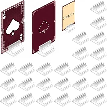 72 Pcs Game Card Stands Playing Card Holders Business Display Piece